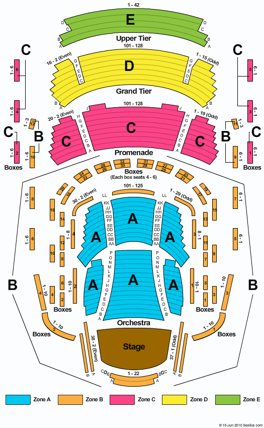 Billy Collins & Mary Oliver Tickets 2012-04-22  Rockville, MD, Music Center At Strathmore
